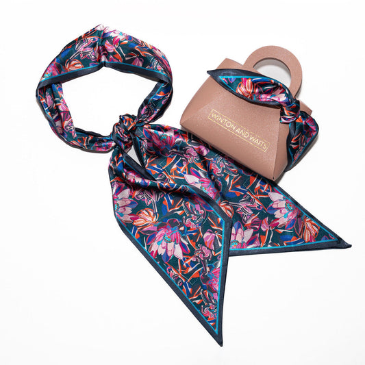 Winton and Waits - Painted Protea Accessory Scarf
