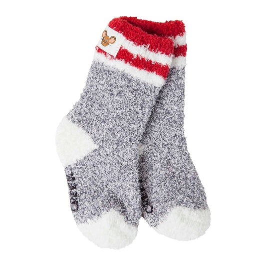 Mouse Creek - Charcoal Rugby Crew Socks (12-24 mos)