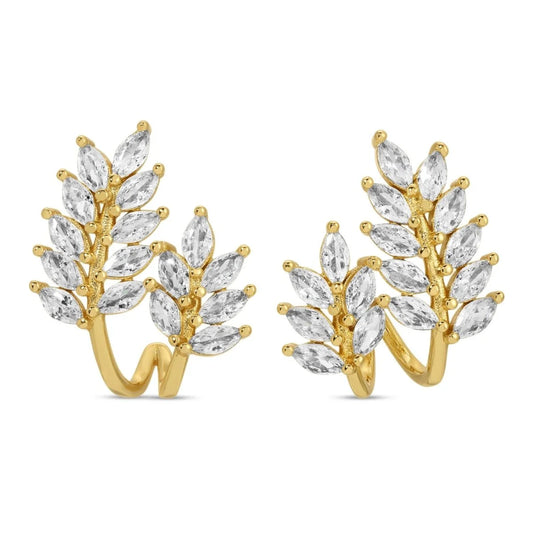CZ Leaf | Earrings