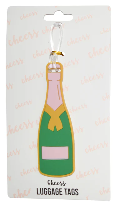 Hang Accessories - Green Champagne Bottle Silicone Luggage Tag