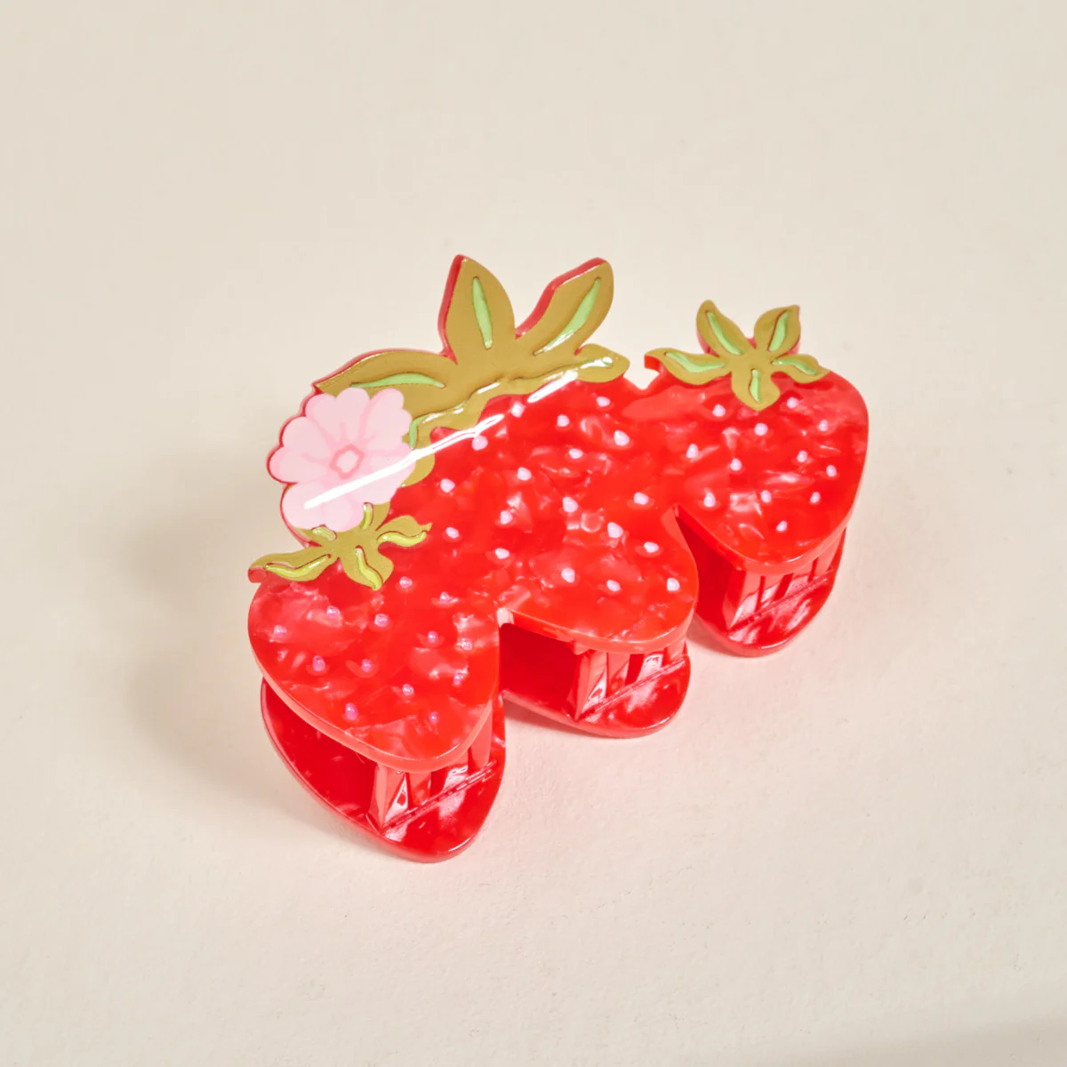 Darling Effect - Shape Up Claw Clip - Strawberry Patch