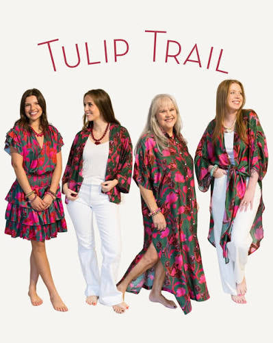 Tulip Trail Long Kimono