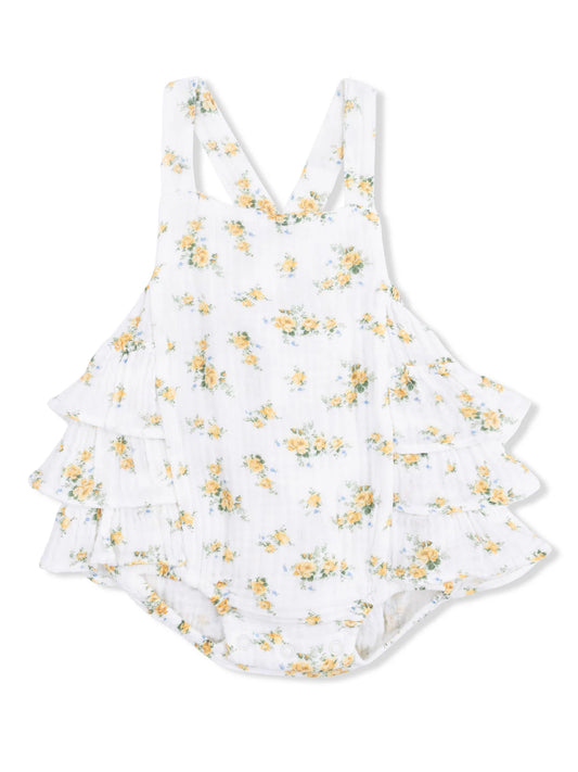 Sunshine Roses - Ruffle Sunsuit