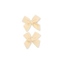 Solid Muslim Italian Straw - 2 Pack Bow Clips