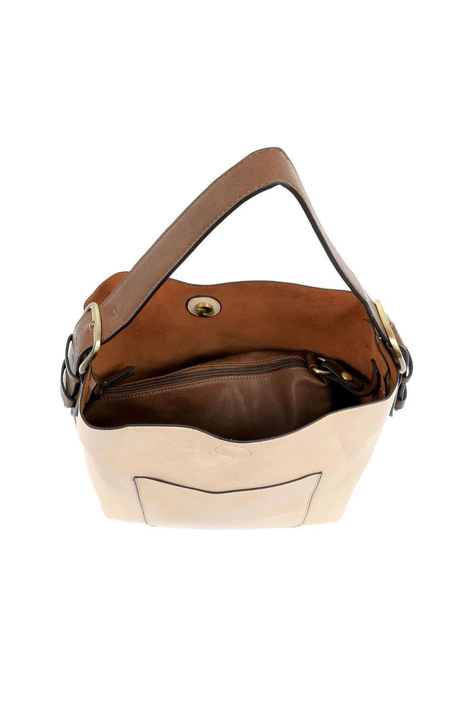 Cream Hobo Coffee Handle Handbag