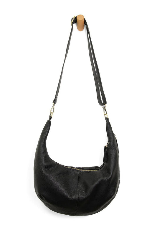 Black Rhea Slouchy Crescent Shoulder Cross