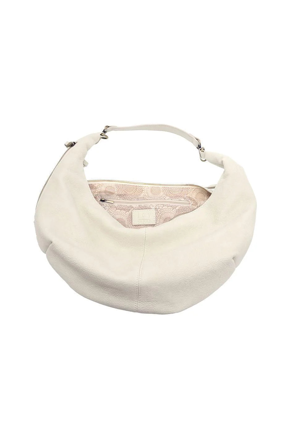Cream Rhea Slouchy Crescent Shoulder Cross