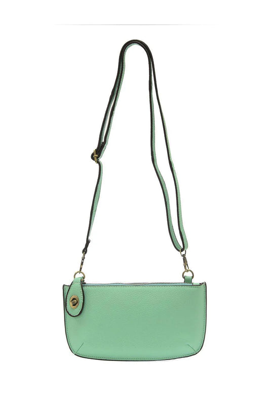 Hint of Mint Mini Crossbody Wristlet Clutch