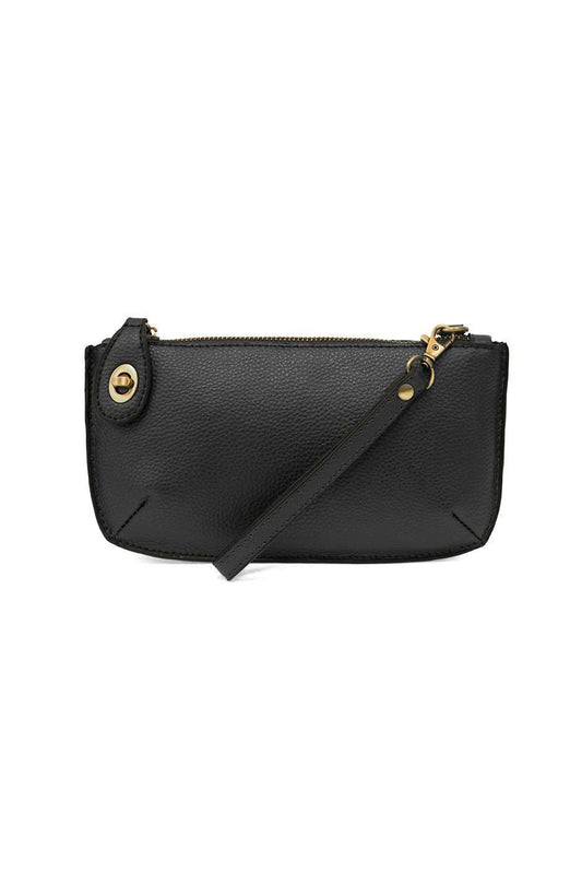 Black Mini Crossbody Wristlet Clutch
