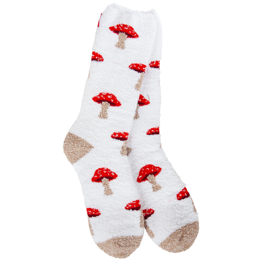 Mushroom Cozy Crew Socks