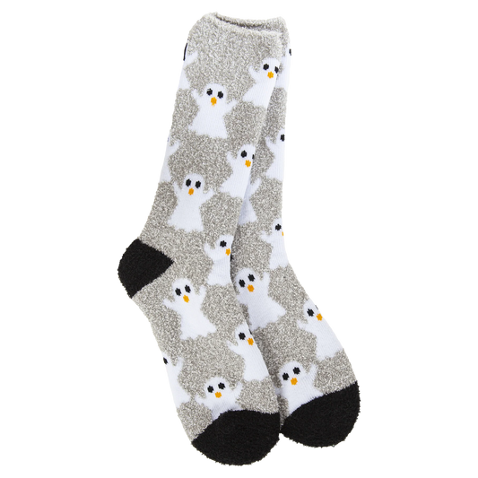 Ghostly Knit Pickin Cozy Crew Socks