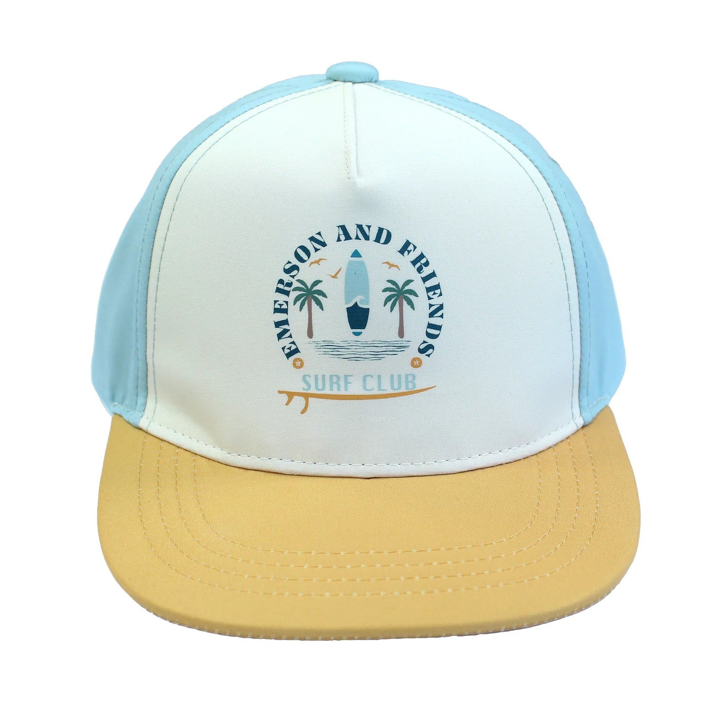 Surf Club Snapback Hat | Yellow | Kids