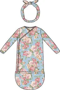 Bundle Gown and Knot Headband-Angeline Floral