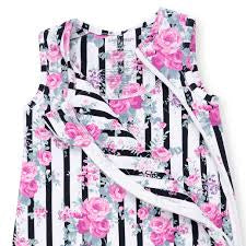 Cabbage Rose Stripe Adult Long Sleeve Coat Style and Pant w/Pockets