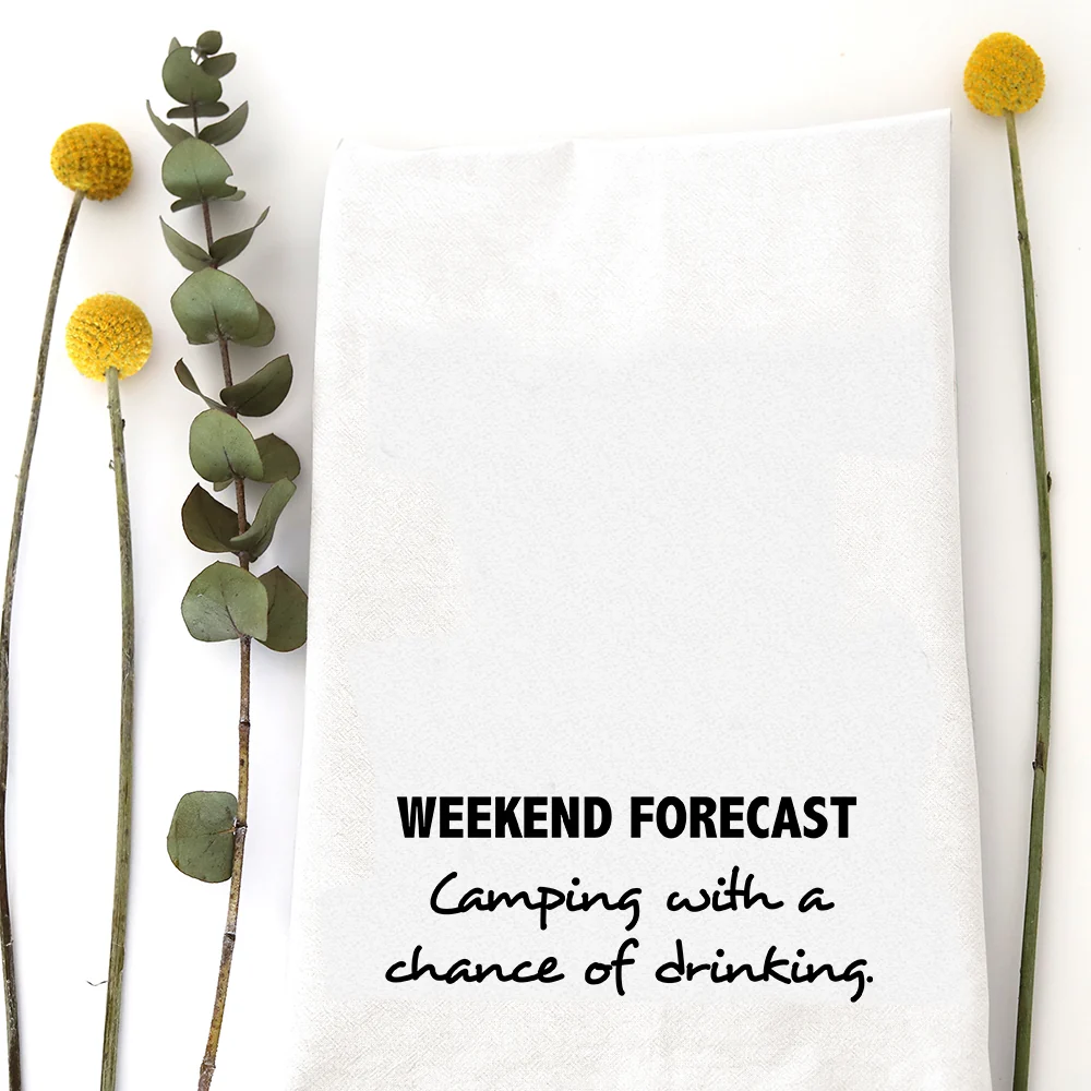 Weekend Forecast Tea Towel