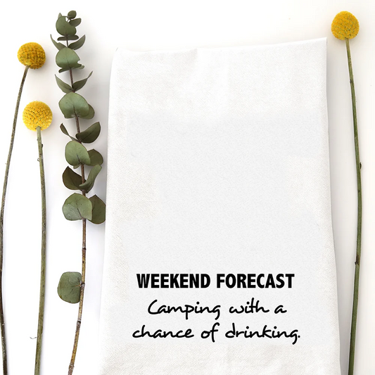 Weekend Forecast Tea Towel