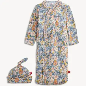 Flora Magnetic Modal Ruffle Gown & Hat Set