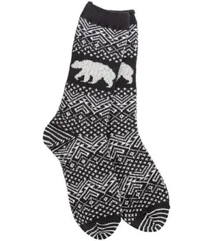 Black Nature Walk Crew Socks