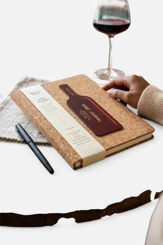 Wine Journal - Cork Wine Bottle