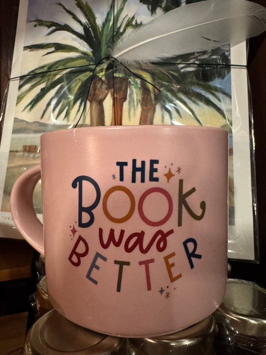 The Book Was Better Ceramic Large Mug - Pink