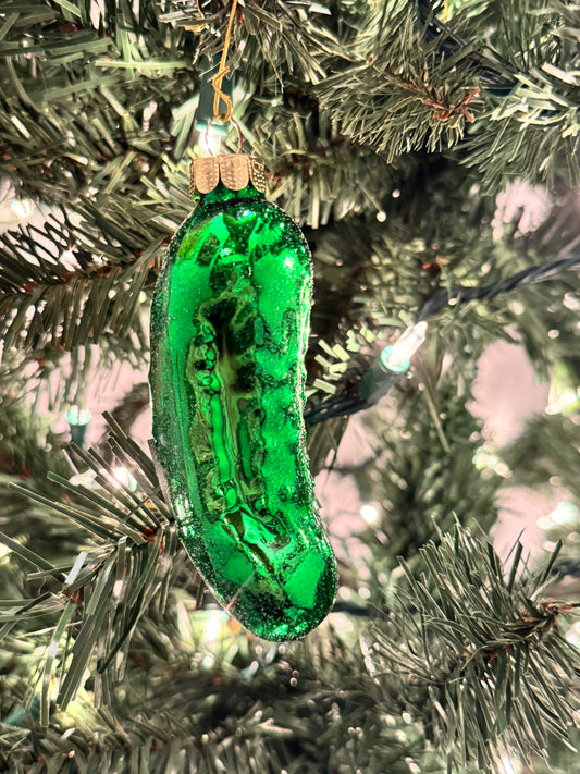 Glass Pickle Ornament