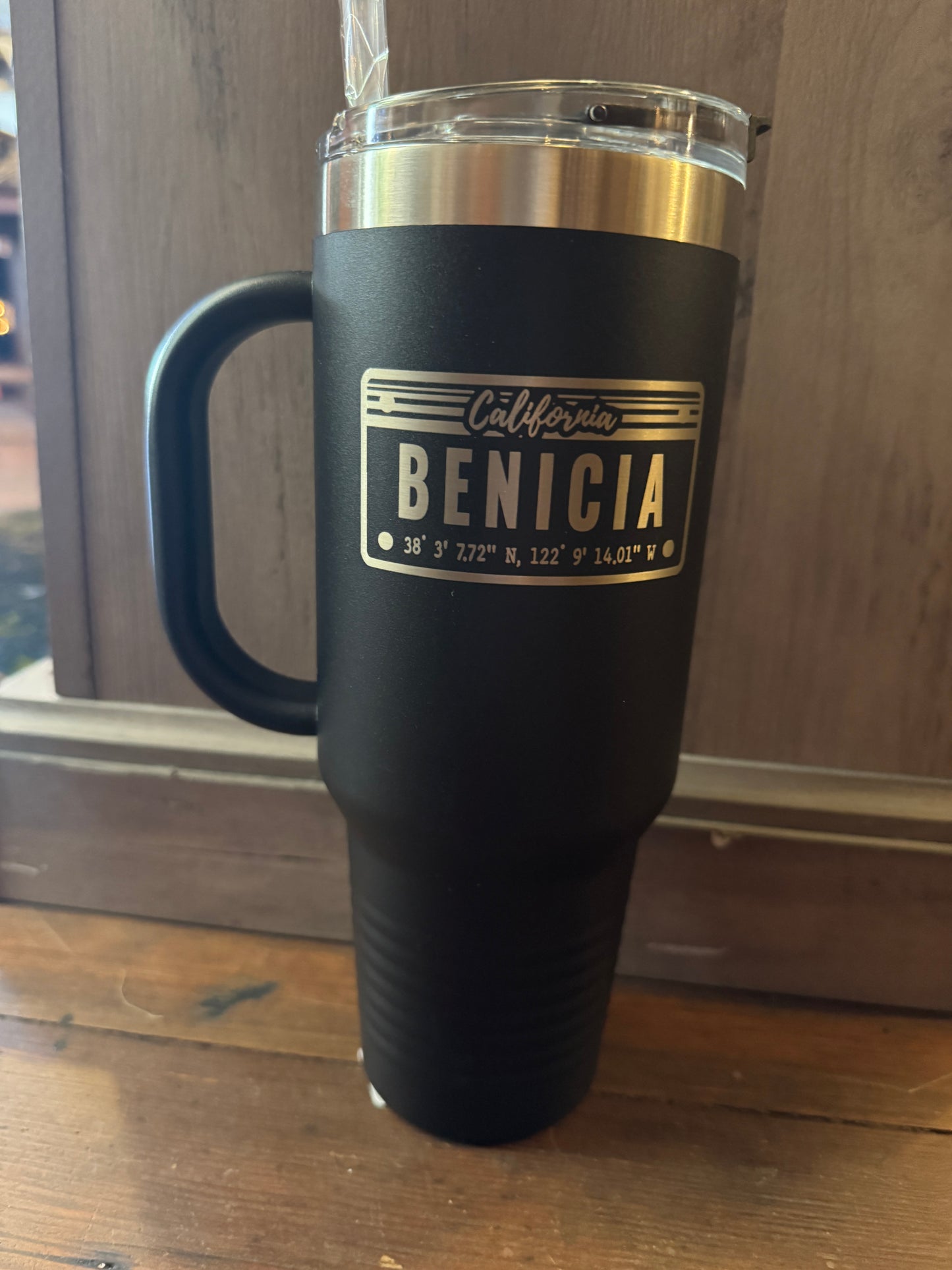 Benicia | 40oz Large Handled Mug | Benicia State Poppy