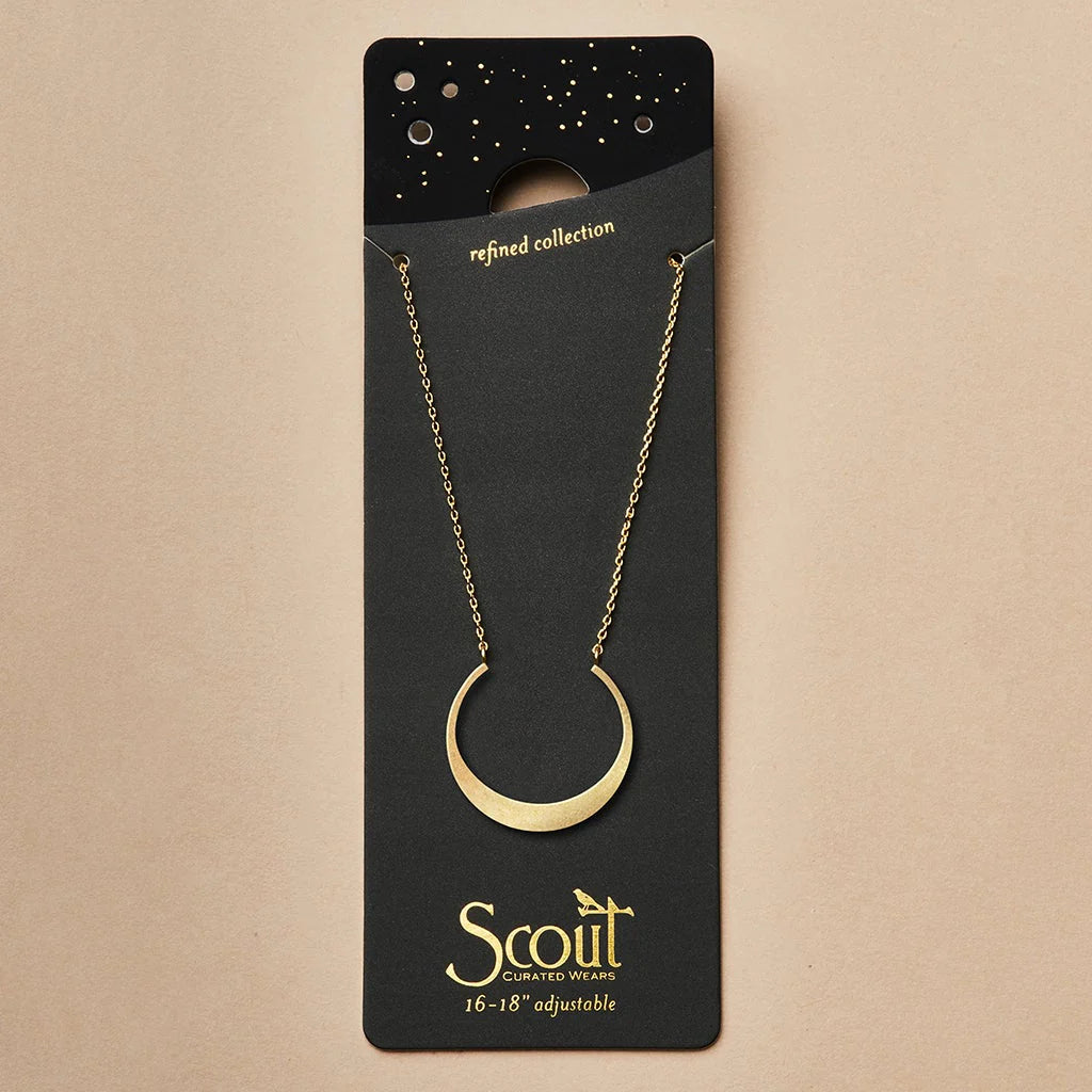 Crescent Necklace | Gold