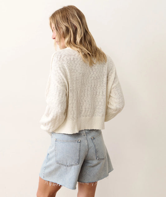 Seabreeze Crewneck Sweater Antique White