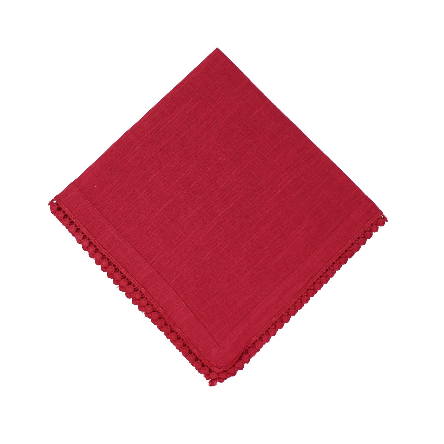 Lace Napkin Set of 4 | Red