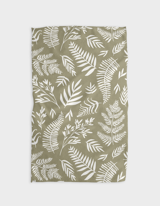 Geometry - Olive Tea Towel