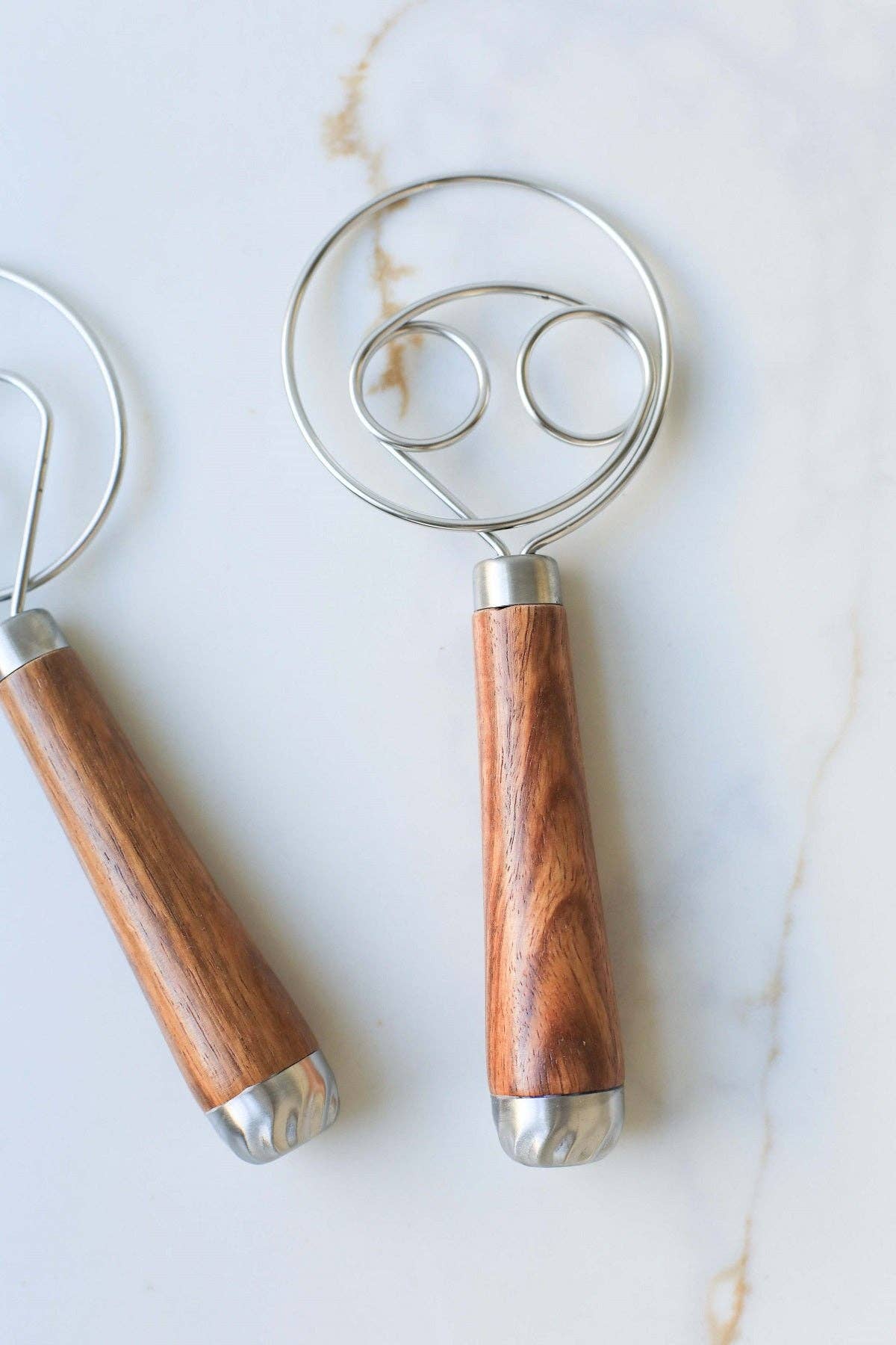 Rosewood Wooden Handle Danish Dough Whisk