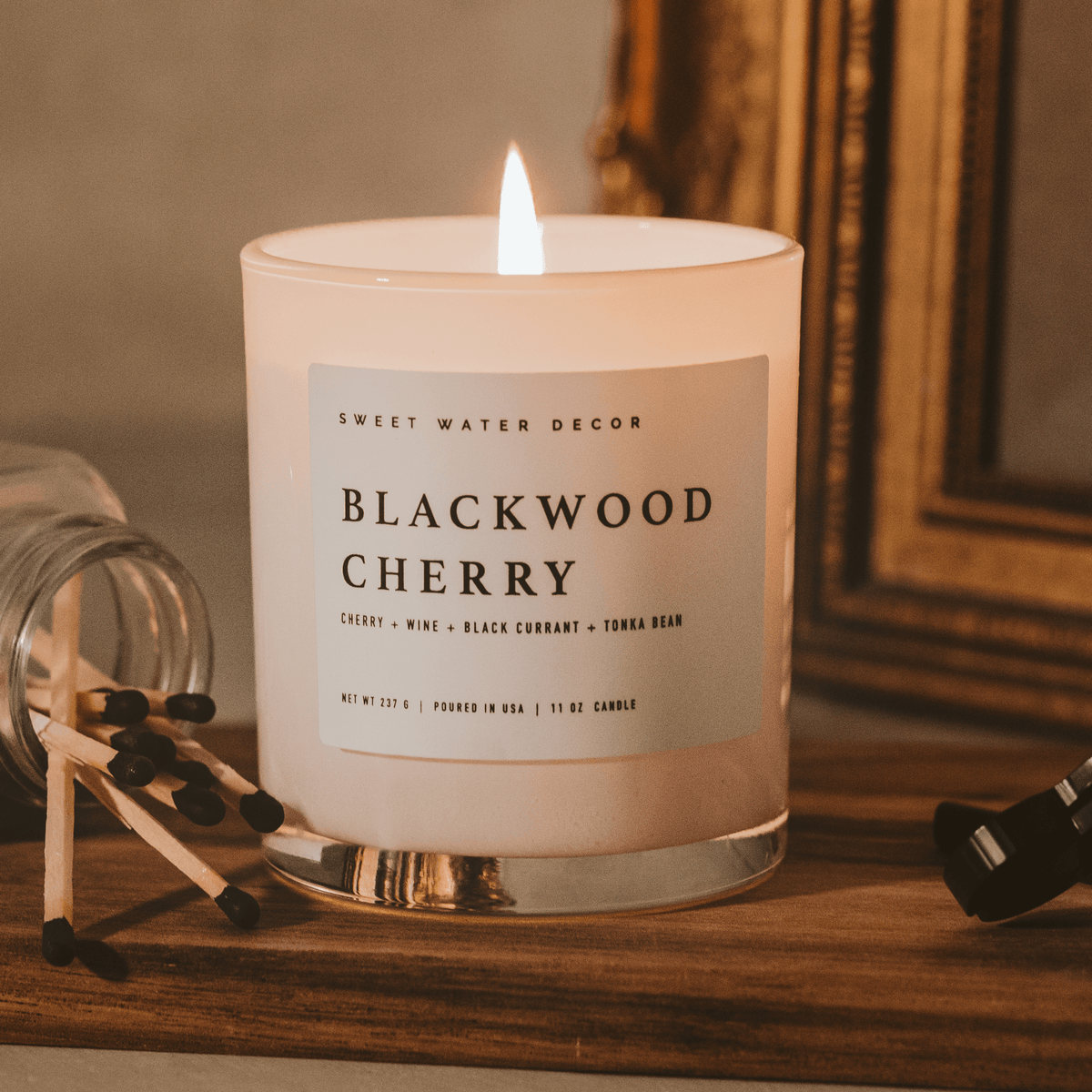 *NEW* Blackwood Cherry 11 oz Soy Candle - Home Decor & Gifts