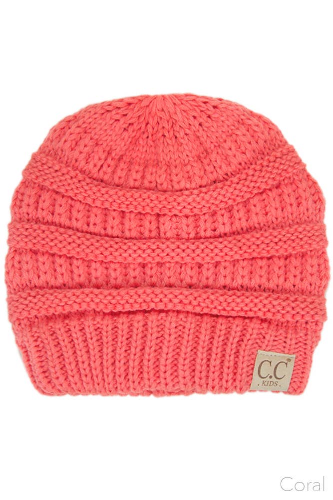 Hana - C.C Kids Solid Classic Knit Beanie