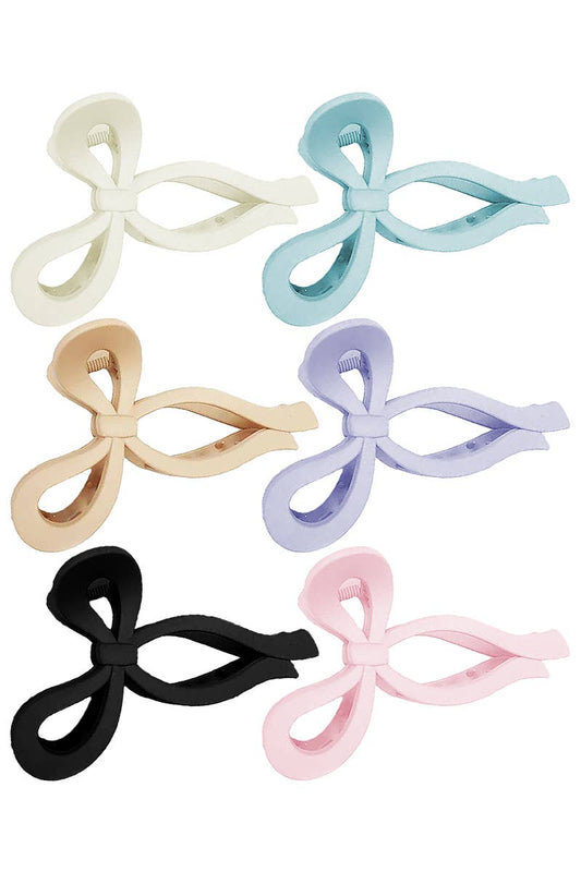 Wavy Ribbon Matte Pastel Hair Claw