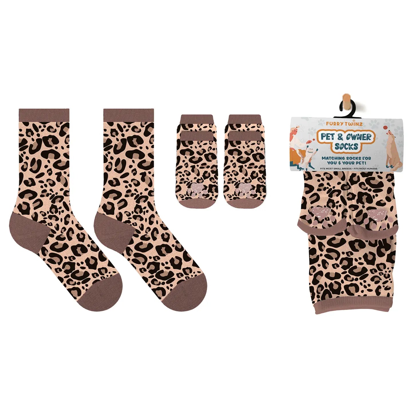 My Pet + Me Matching Socks | Cheetah