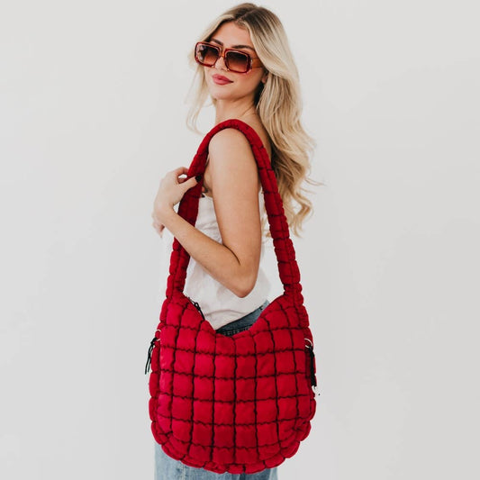 Pretty Simple - Carmen Quilted Hobo Tote Bag
