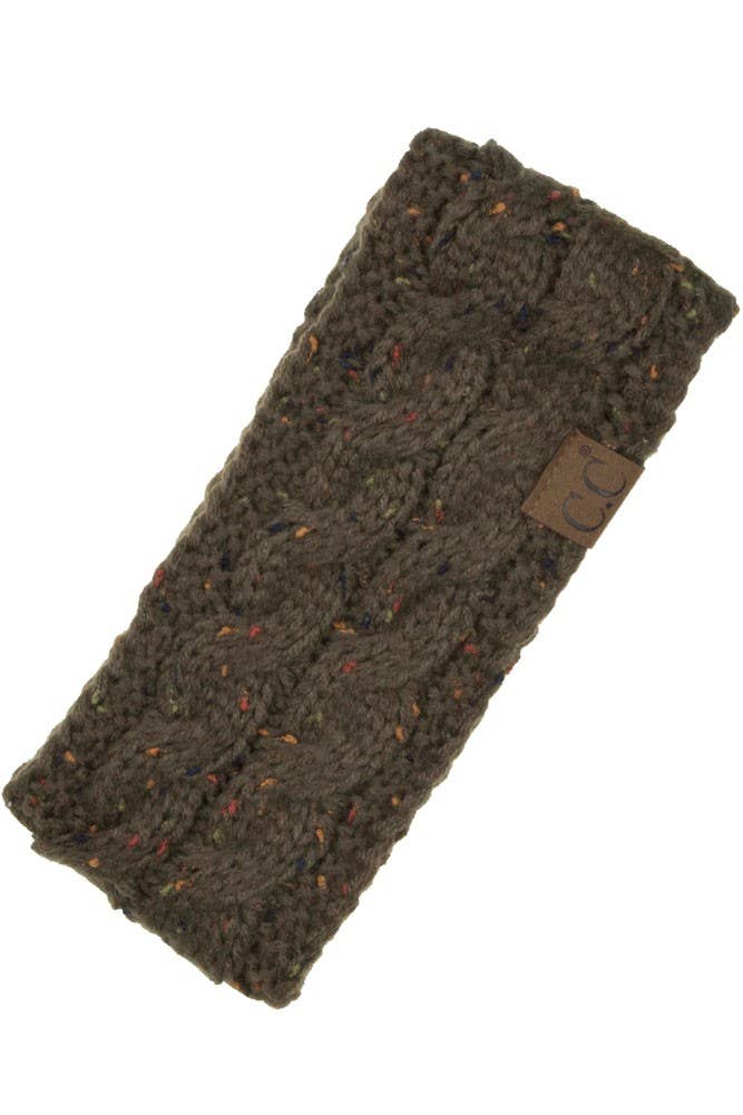 C.C Chunky Knit Confetti Sherpa Lined Headband