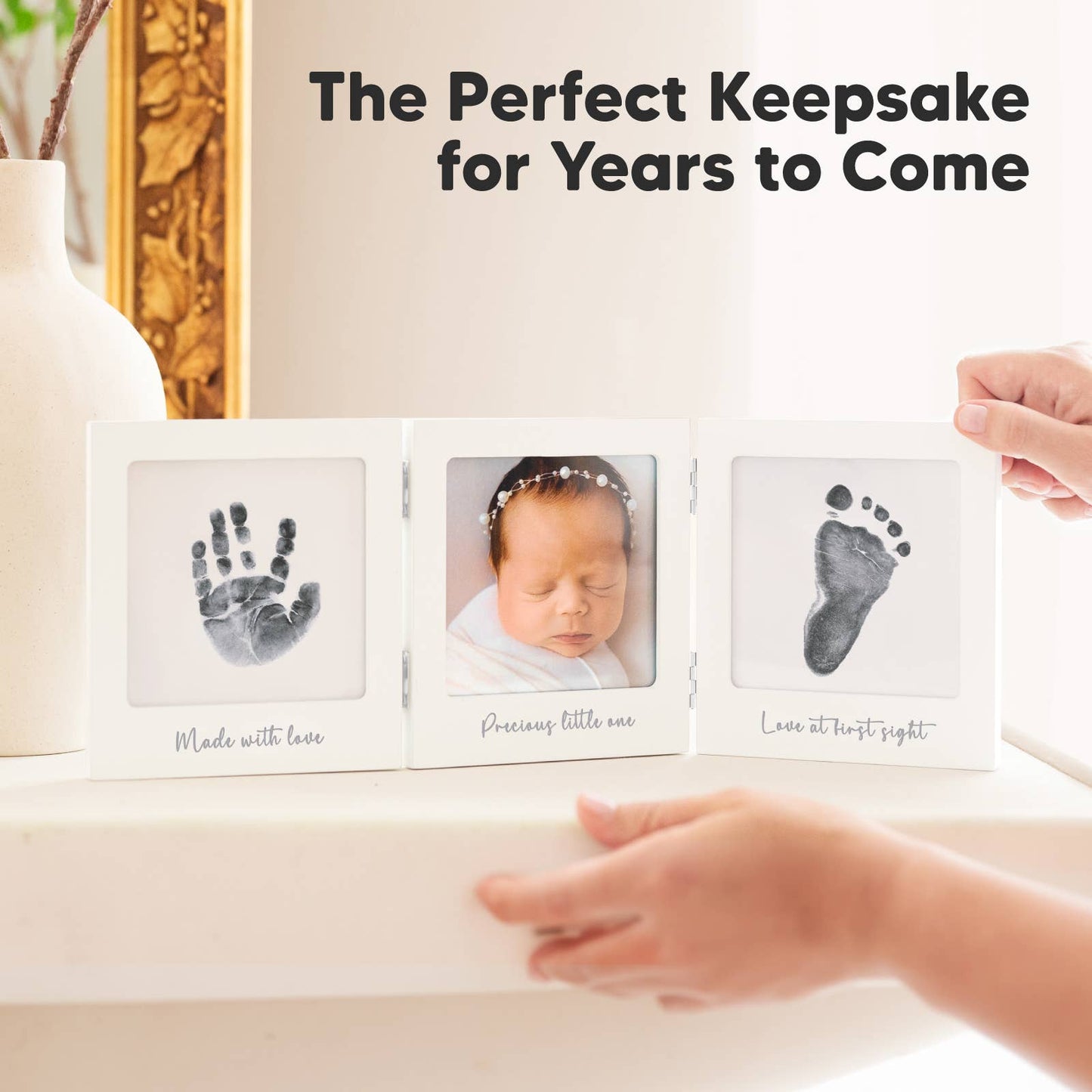 Fond Inkless Baby Handprint and Footprint Kit, Newborn Gifts