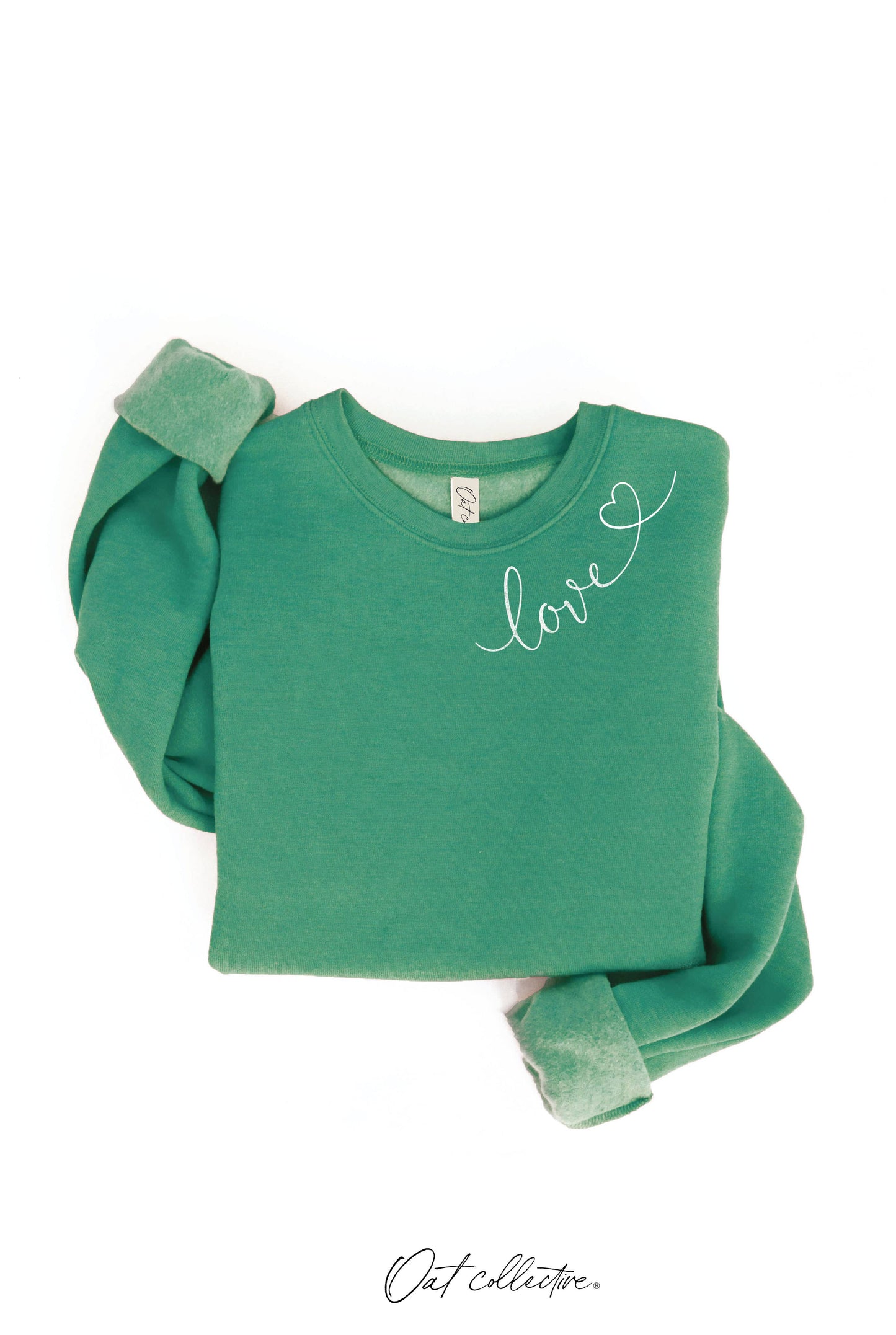 LOVE HEART NECKLINE Graphic Sweatshirt