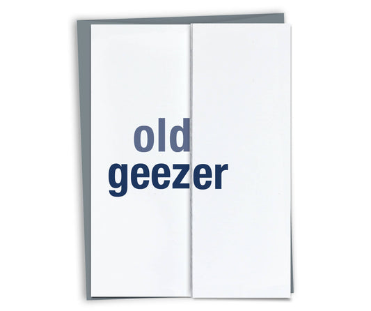 FINCH and HARE - Old Geezer Birthday Card
