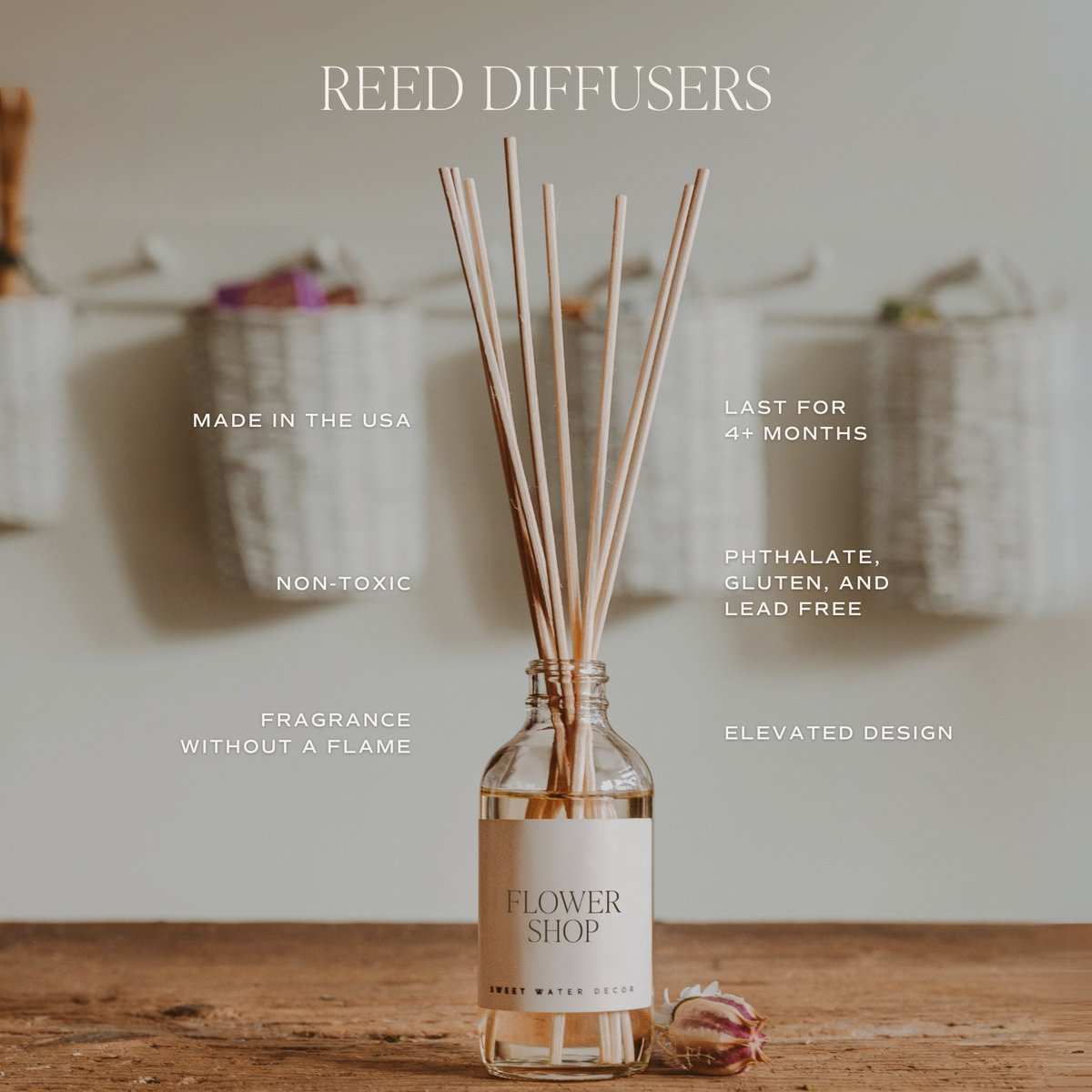 Sweet Water Decor - Coastal Lemon Reed Diffuser - Gifts & Home Decor