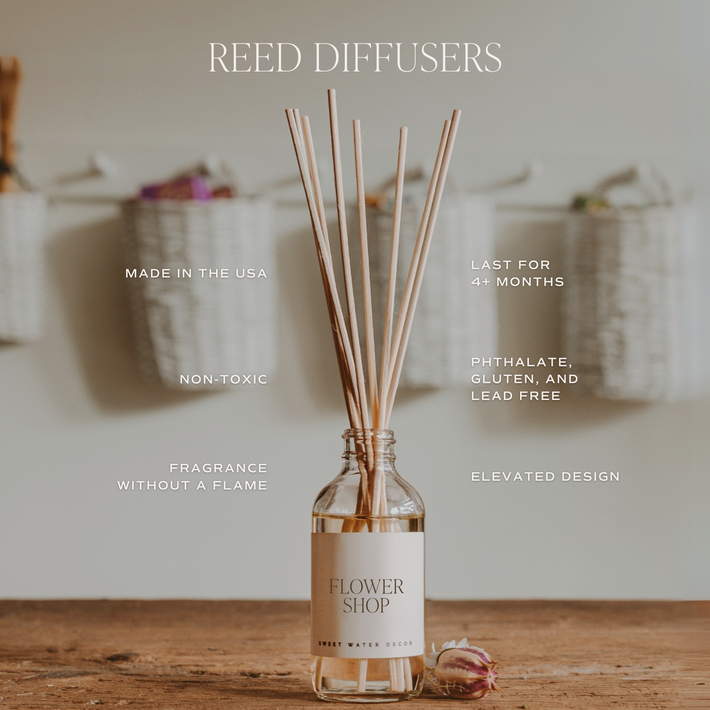 Sweet Water Decor - Coastal Lemon Reed Diffuser - Gifts & Home Decor