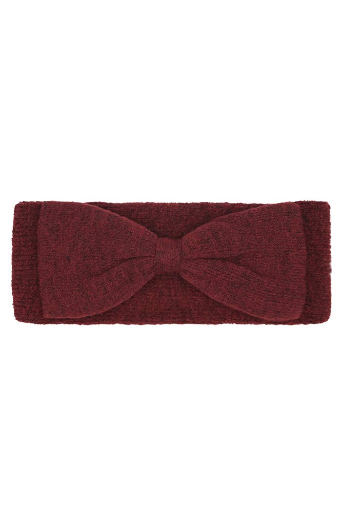 Hana - C.C Knit Bow Headwrap Winter Headband