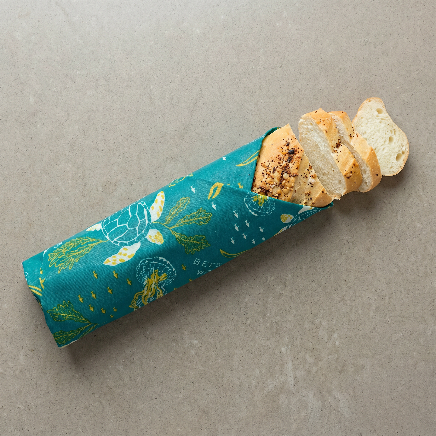 Bees Wrap Beeswax Reusable Bread Wrap - Oceans Print