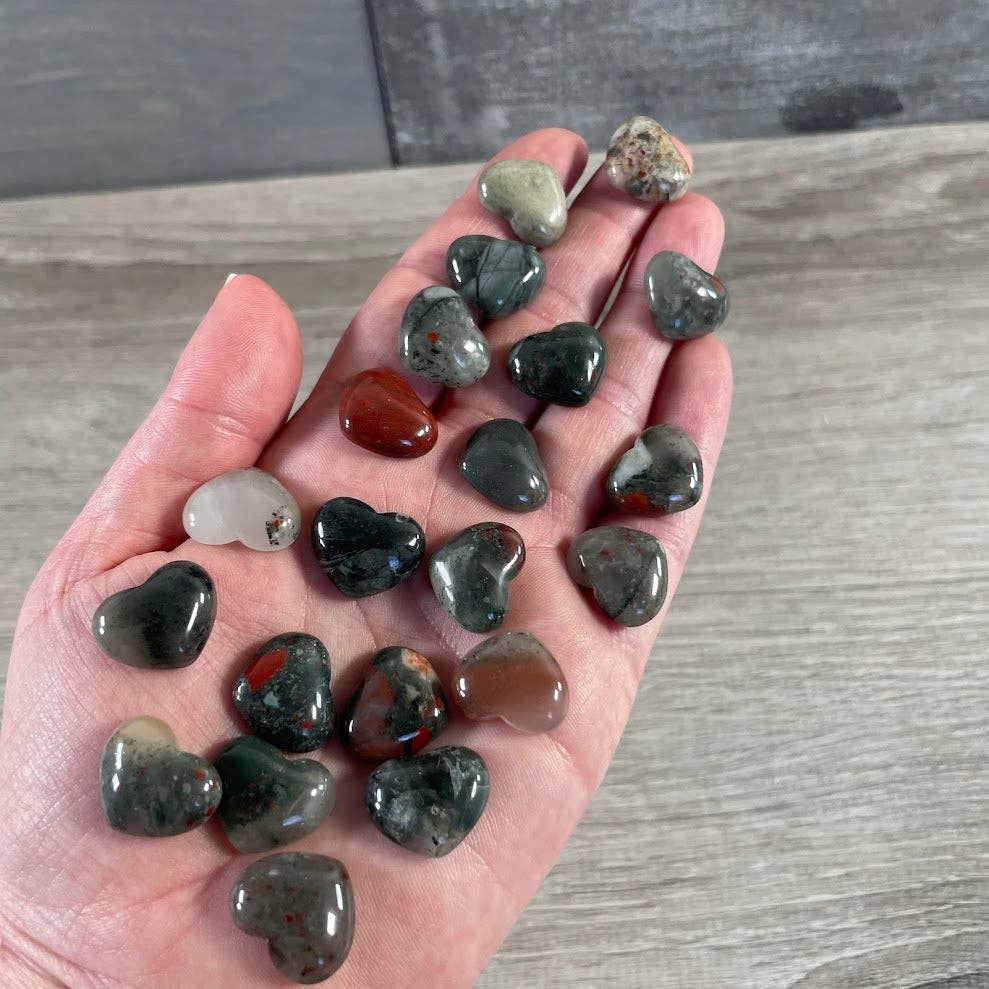 Gemstone Flat Back Heart 3/4 Inch – Bulk Crystal Cabochons