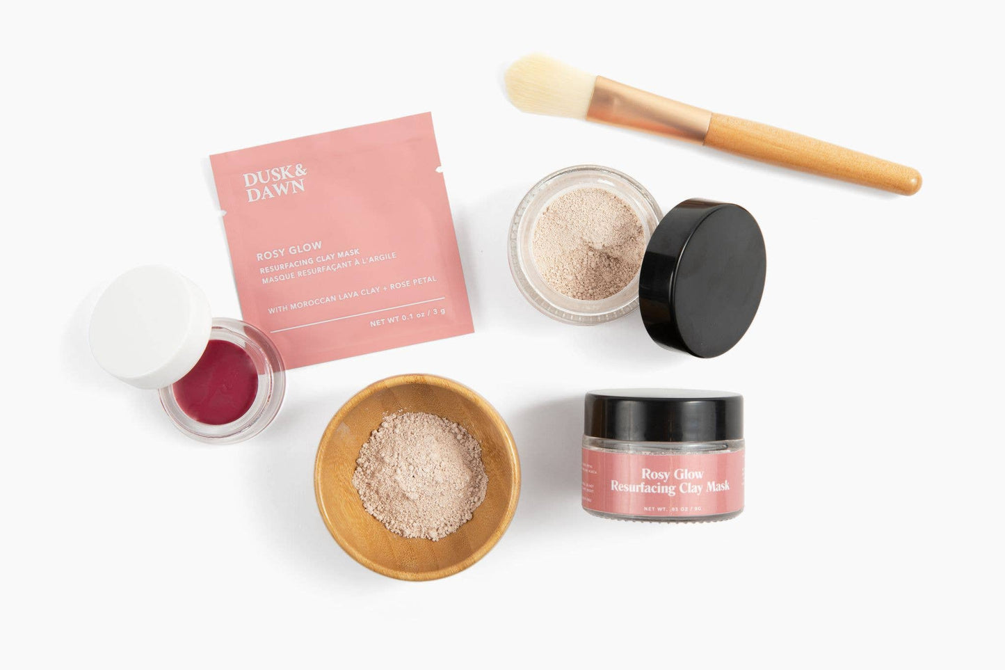 Dusk & Dawn - Rosy Glow Resurfacing Clay Mask Pouch