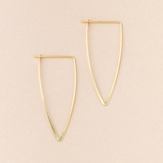 Scout Curated Wears - Refined Earring Collection - Galaxy Triangle/Gold Vermeil