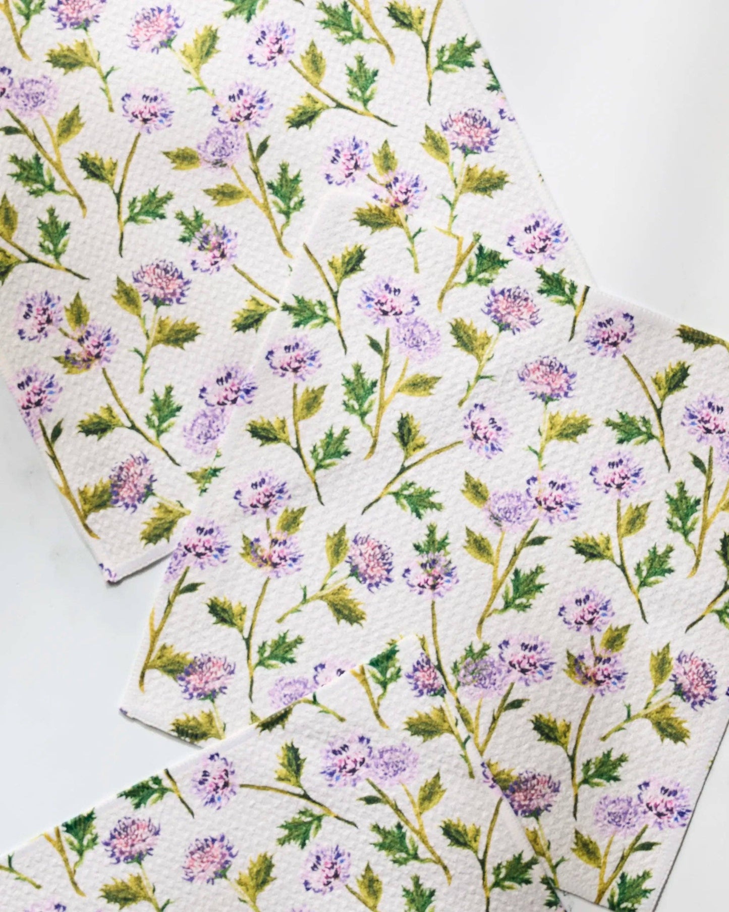 Blooming Thistle Dishcloth Set