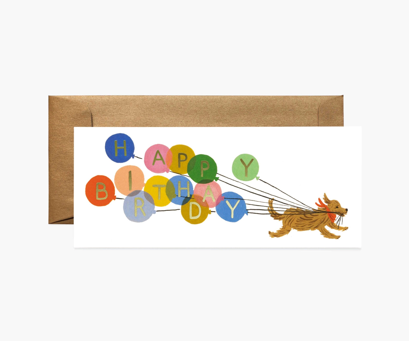 Birthday Balloon No. 10 Pup Happy Birthday Card