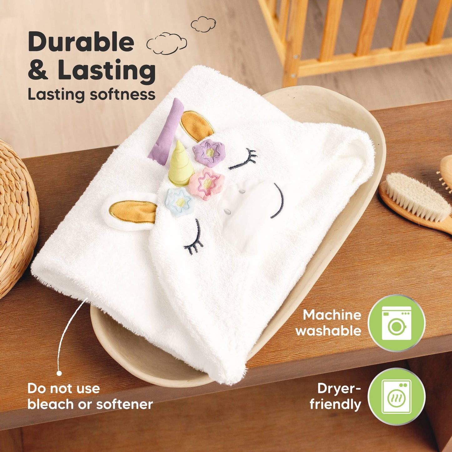 KeaBabies - Playpals Hooded Baby Bath Towels for Newborn